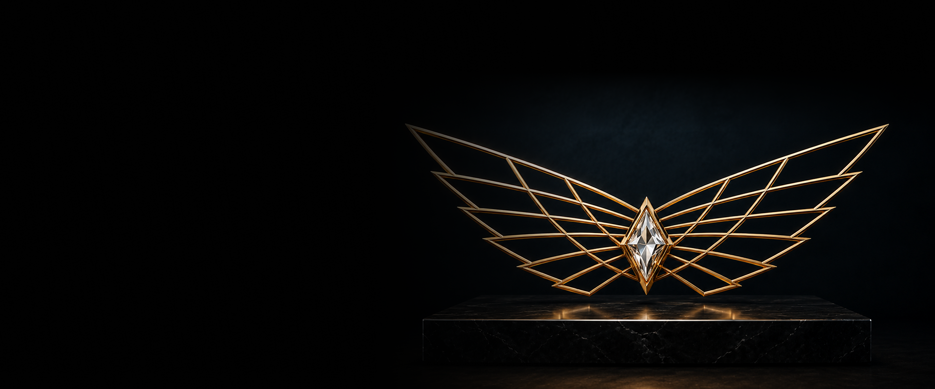 Golden wings emblem