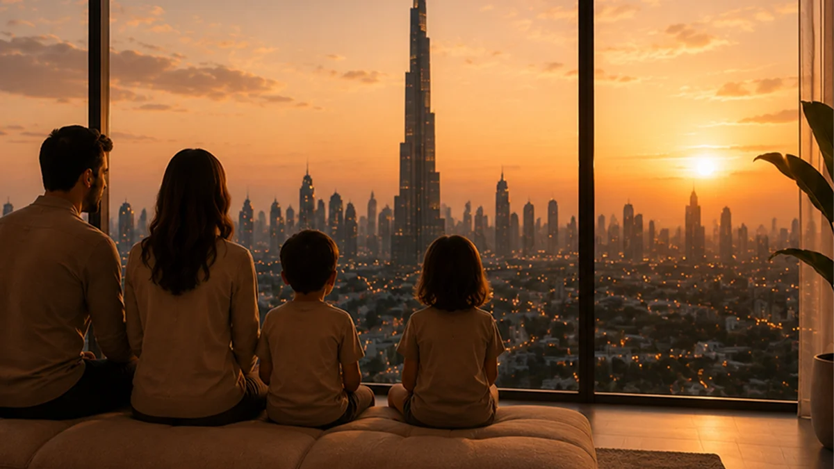 Family city view